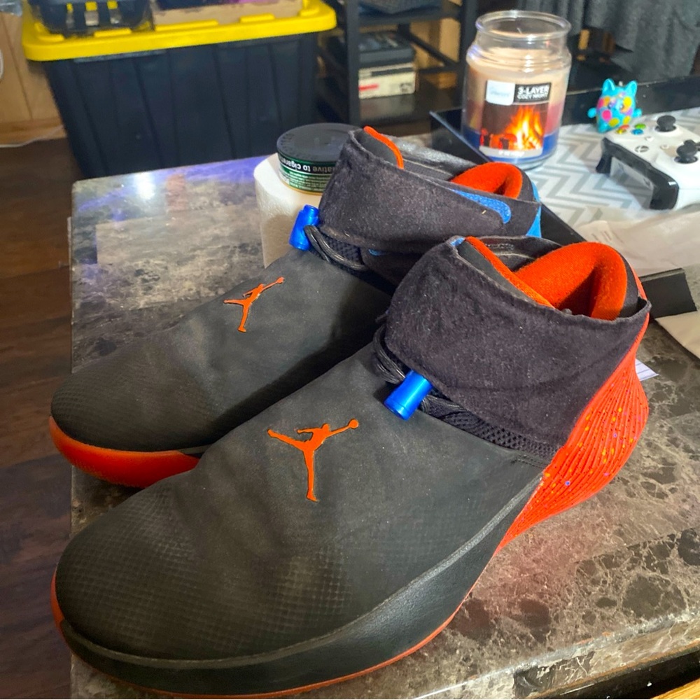 Air Jordan why not? Russell Westbrook signature shoe with the Okc Thunder color